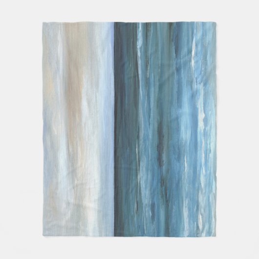 Zee Uitzicht 266 Blue Ocean Fleece Deken (Voorkant)