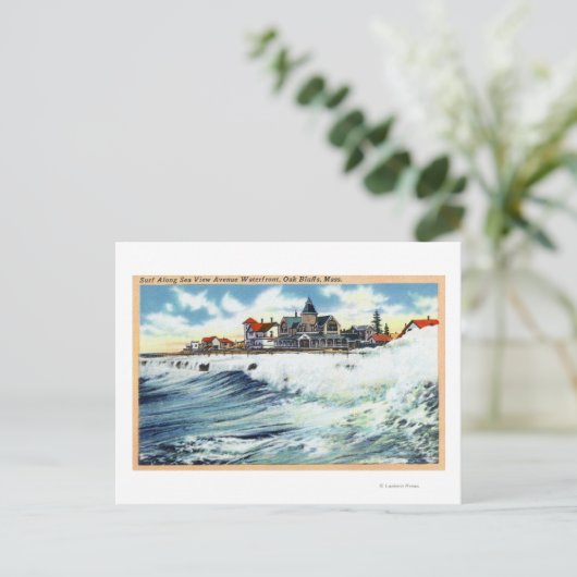 Zee Uitzicht Avenue Waterfront Uitzicht van het Su Briefkaart (Staand voorkant)