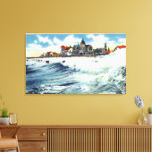 Zee Uitzicht Avenue Waterfront Uitzicht van het Su Canvas Afdruk (Insitu (Woonkamer))