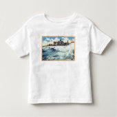 Zee Uitzicht Avenue Waterfront Uitzicht van het Su Kinder Shirts (Voorkant)
