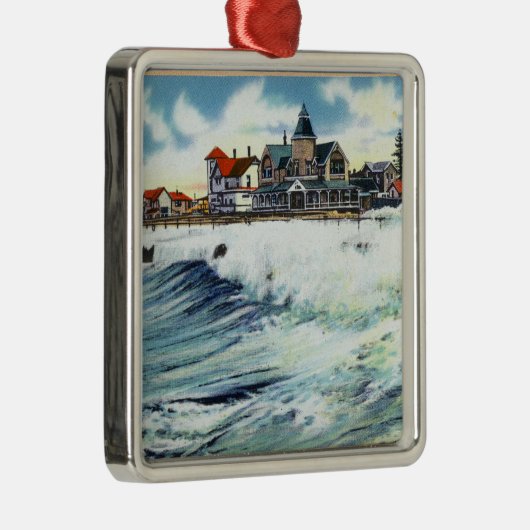 Zee Uitzicht Avenue Waterfront Uitzicht van het Su Metalen Ornament (Rechts)