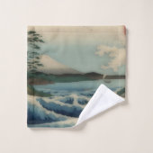 Zee uitzicht - bekende Japanse kunst Bad Handdoek (Wasdoekje)