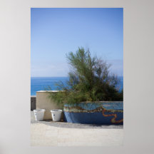 Zee Uitzicht belemmerd door een struik