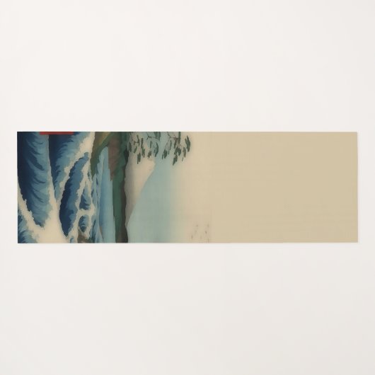 Zee uitzicht - beroemde Japanse kunst Yogamat (Achterkant (horizontaal))