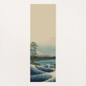 Zee uitzicht - beroemde Japanse kunst Yogamat (Achterkant)