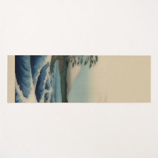 Zee uitzicht - beroemde Japanse kunst Yogamat (Voorkant (horizontaal))