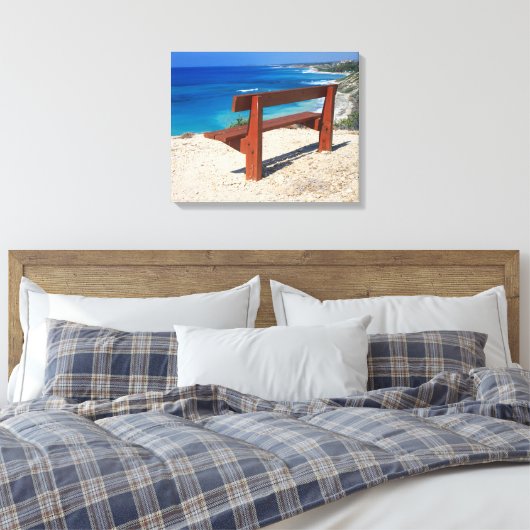 Zee Uitzicht Canvas Afdruk (Insitu (Slaapkamer))