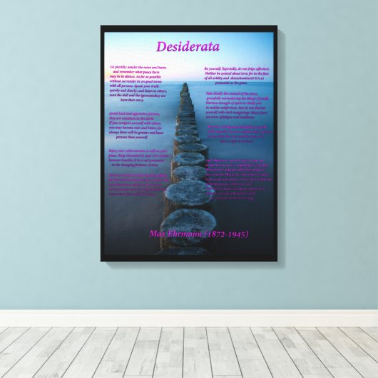 Zee Uitzicht Canvas Afdruk (Insitu (Houten vloer))