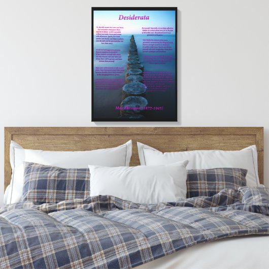 Zee Uitzicht Canvas Afdruk (Insitu (Slaapkamer))