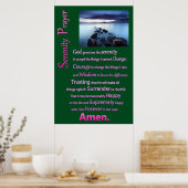 Zee Uitzicht De Serenity Prayer Poster (Keuken)
