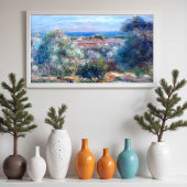 Zee uitzicht door August Renoir Poster