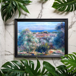 Zee uitzicht door August Renoir Poster