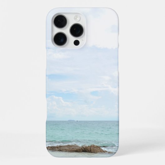 Zee Uitzicht en stenen iPhone Hoesje (Achterkant)