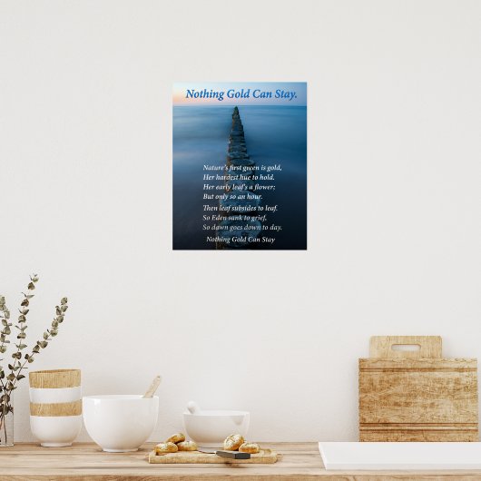 Zee Uitzicht Poster (Keuken)