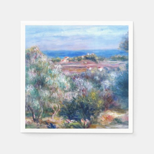 Zee uitzicht van Auguste Renoir Servet (Voorkant)