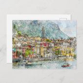Zee Uitzicht Varenna, Italië Briefkaart (Voorkant / Achterkant)