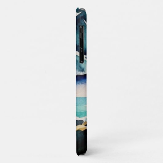 Zee uitzicht waterverf Case-Mate iPhone case (Achterkant/links)