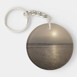 Zee uitzicht zonsondergang sleutelhanger 🤩