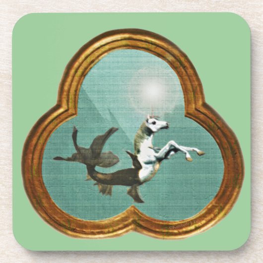 Zee Unicorn Cork Onderzetter (Voorkant)
