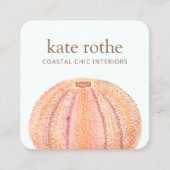Zee Urchin Beachy Coastal Theme Visitekaartje (Voorkant)