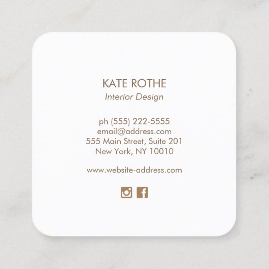 Zee Urchin Beachy Coastal Theme Visitekaartje (Achterkant)