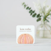 Zee Urchin Beachy Coastal Theme Visitekaartje (Staand voorkant)