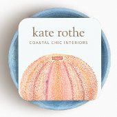 Zee Urchin Beachy Coastal Theme Visitekaartje
