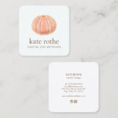 Zee Urchin Beachy Coastal Theme Visitekaartje (Voorkant / Achterkant)