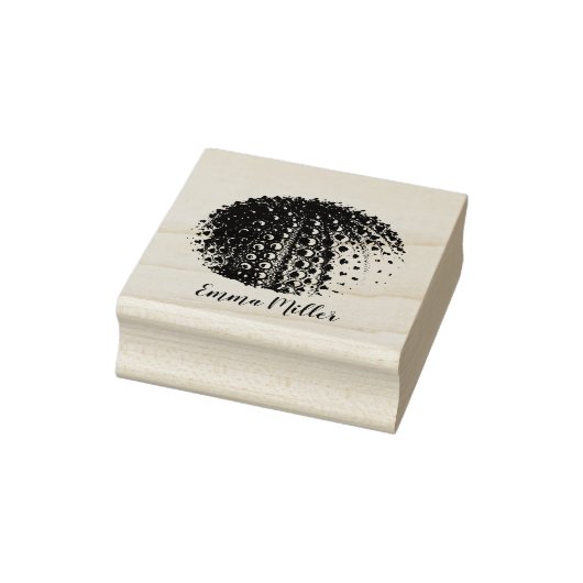 Zee Urchin Custom Name Signature Wood Art Rubberstempel (Stempel)