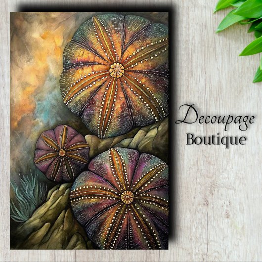 Zee Urchin Decoupage Tissuepapier