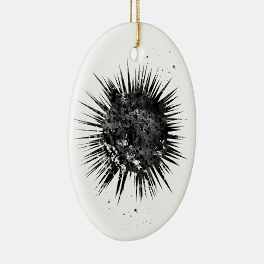 Zee Urchin Keramisch Ornament (Rechts)