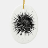 Zee Urchin Keramisch Ornament (Voorkant)
