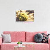 Zee Urchin op nat zeeen zand Canvas Print (Insitu (Woonkamer))