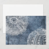 Zee Urchin Waterverf Ocean Navy Blue White Kaart (Voorkant / Achterkant)