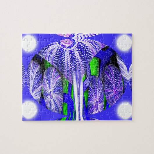 Zee-urchinen in moonlicht legpuzzel (Horizontaal)