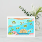 Zee Valentijnsdag Feestdagenkaart (Staand voorkant)