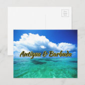 Zee van Antigua en Barbuda Briefkaart (Voorkant / Achterkant)