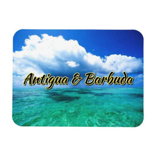 Zee van Antigua en Barbuda Magneet (Horizontaal)