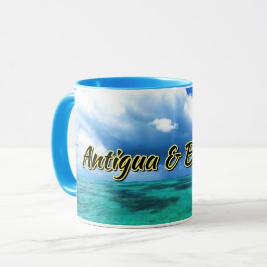 Zee van Antigua en Barbuda Mok (Voorkant links)