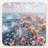 Zee van Azaleas Kartonnen Onderzetters (Voorkant)