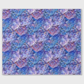 Zee van Blue Hydrangeas Flowers Gift Wrap Cadeaupapier (Vlak)