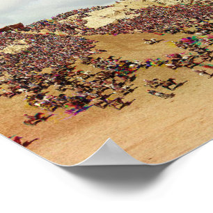 Zee van Camels - 1911 kleurenfotoPoster Poster