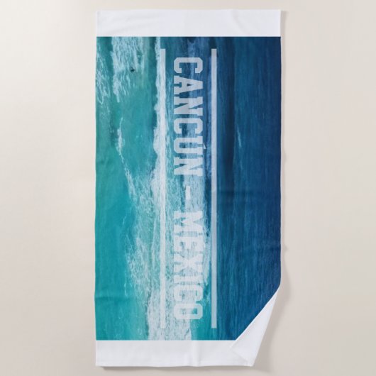 Zee van Cancun Strandlaken (Voorkant)