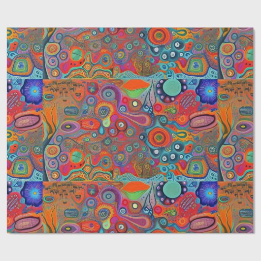 Zee van cellen cadeaupapier (Vlak)