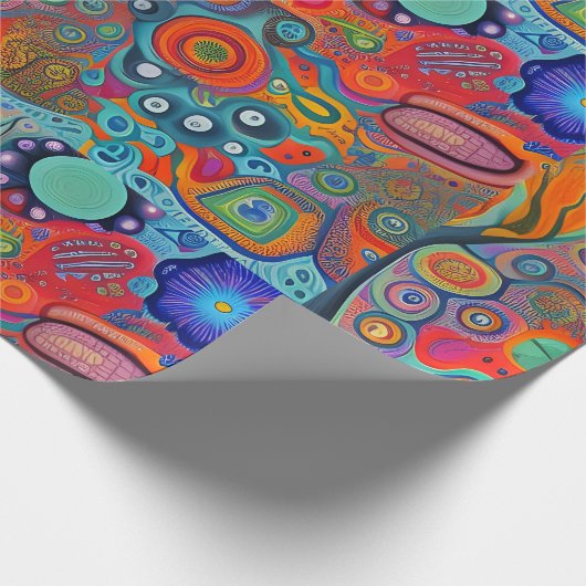 Zee van cellen cadeaupapier (Hoek)