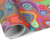 Zee van cellen cadeaupapier (Rol Hoek)