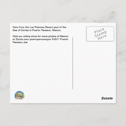 Zee van Cortez Briefkaart (Achterkant)