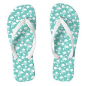 Zee van Cortez Flying Rays Aqua Blauw Wit Teenslippers (Voetbed)