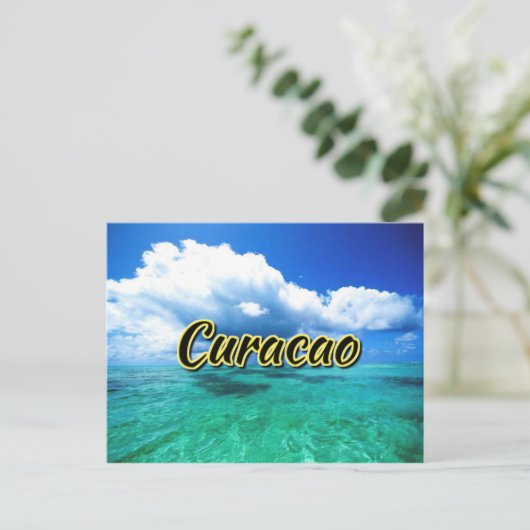 Zee van Curaçao Briefkaart (Staand voorkant)