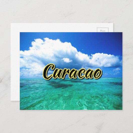 Zee van Curaçao Briefkaart (Voorkant / Achterkant)